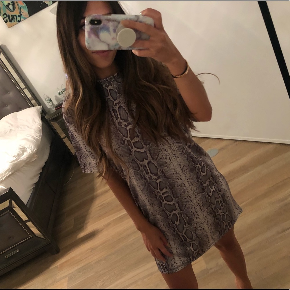 Snakeskin dress